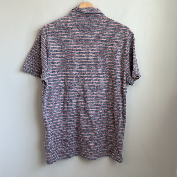 FAHERTY Short Sleeve Striped Polo SZ M - Picture 6 of 9